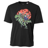 Dabbing Halloween Characters Cooling Performance Crew T-Shirt