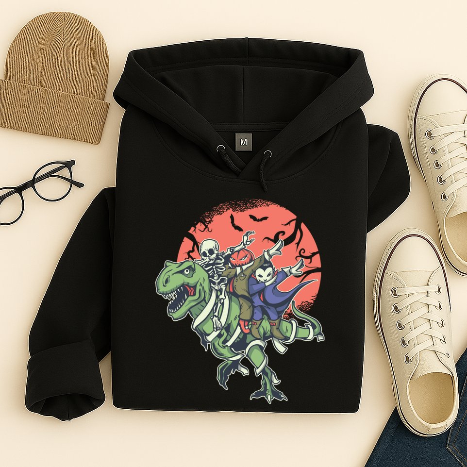 Dabbing Halloween Characters Hoodie