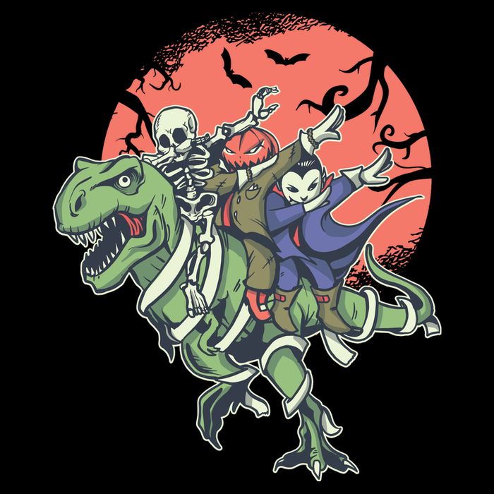 Dabbing Halloween Characters Apron