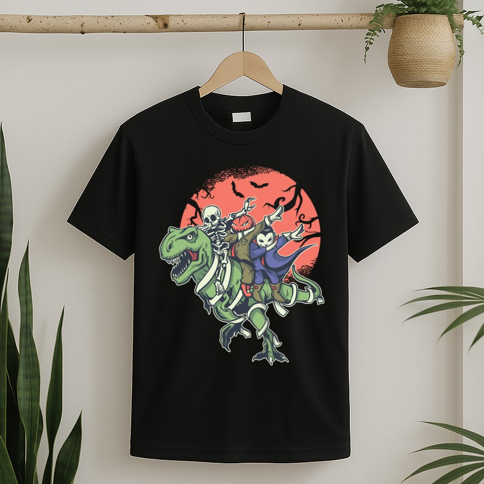 Dabbing Halloween Characters T-Shirt
