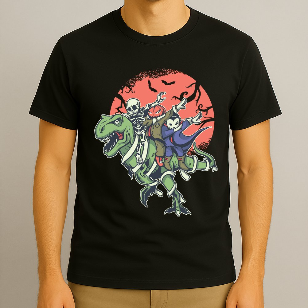 Dabbing Halloween Characters T-Shirt