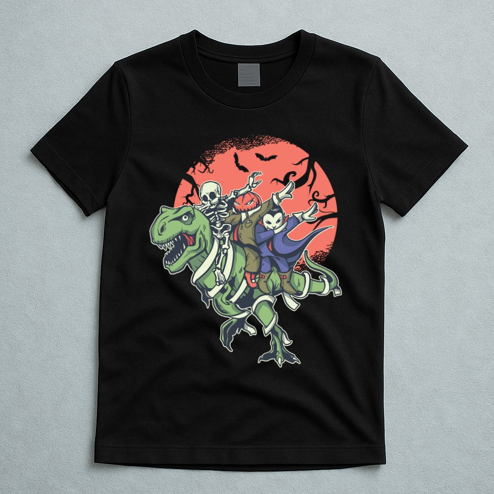 Dabbing Halloween Characters T-Shirt