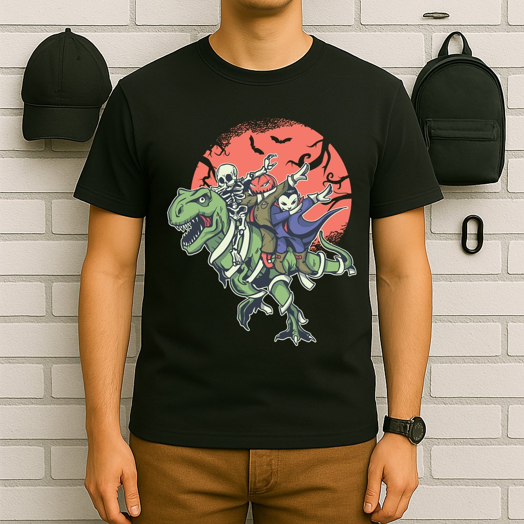 Dabbing Halloween Characters T-Shirt