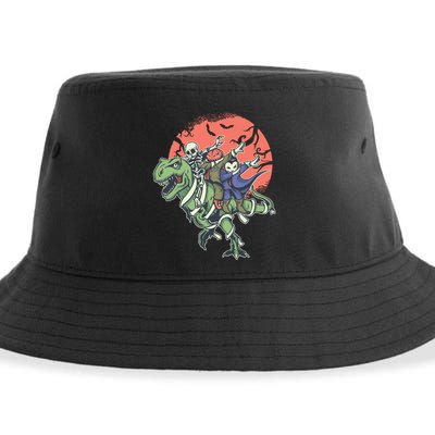 Dabbing Halloween Characters Sustainable Bucket Hat