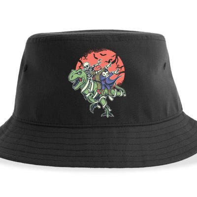 Dabbing Halloween Characters Sustainable Bucket Hat