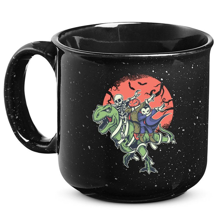 Dabbing Halloween Characters 15oz Campfire Ceramic Mug