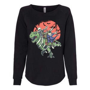 Dabbing Halloween Characters Womens California Wash Sweatshirt