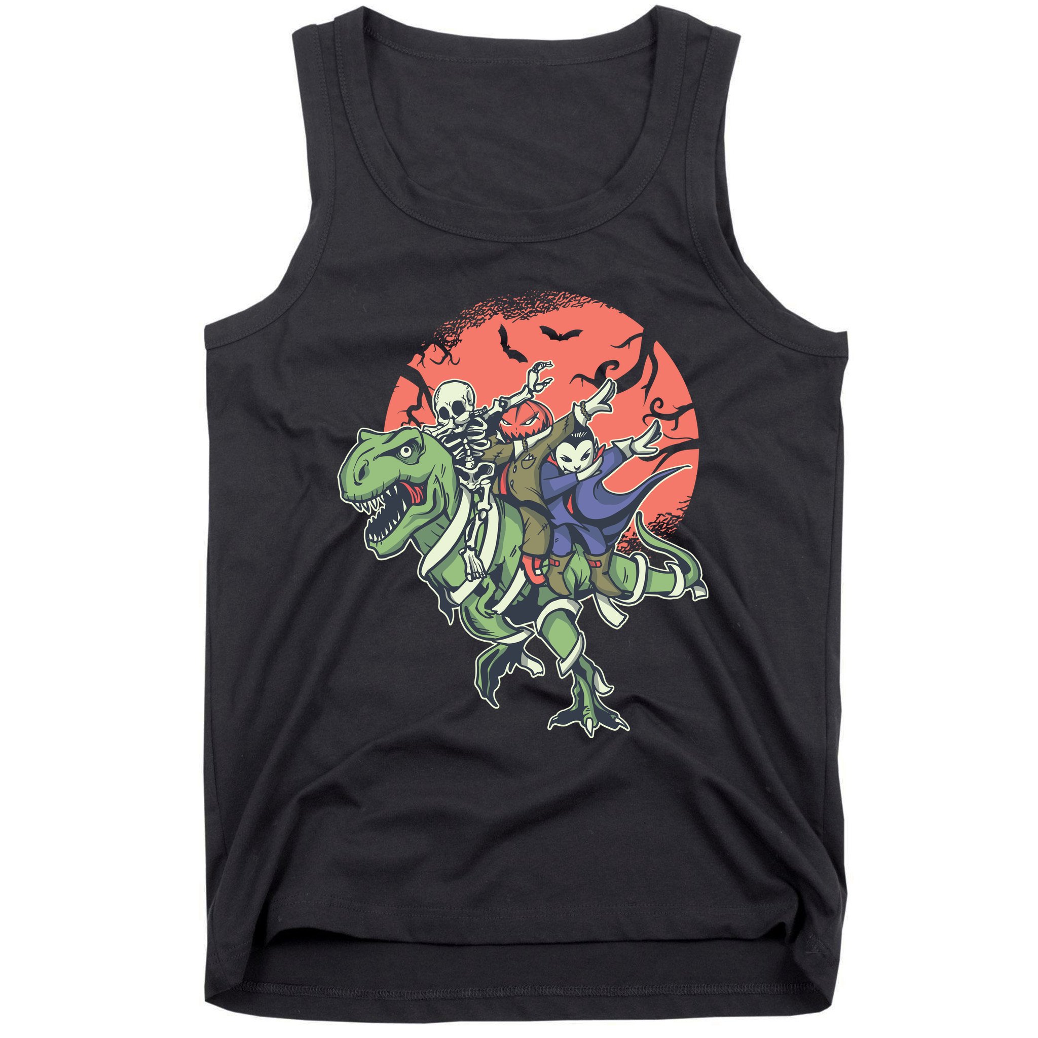 Dabbing Halloween Characters Tank Top