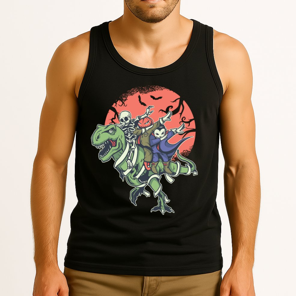 Dabbing Halloween Characters Tank Top