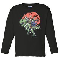 Dabbing Halloween Characters Toddler Long Sleeve Shirt