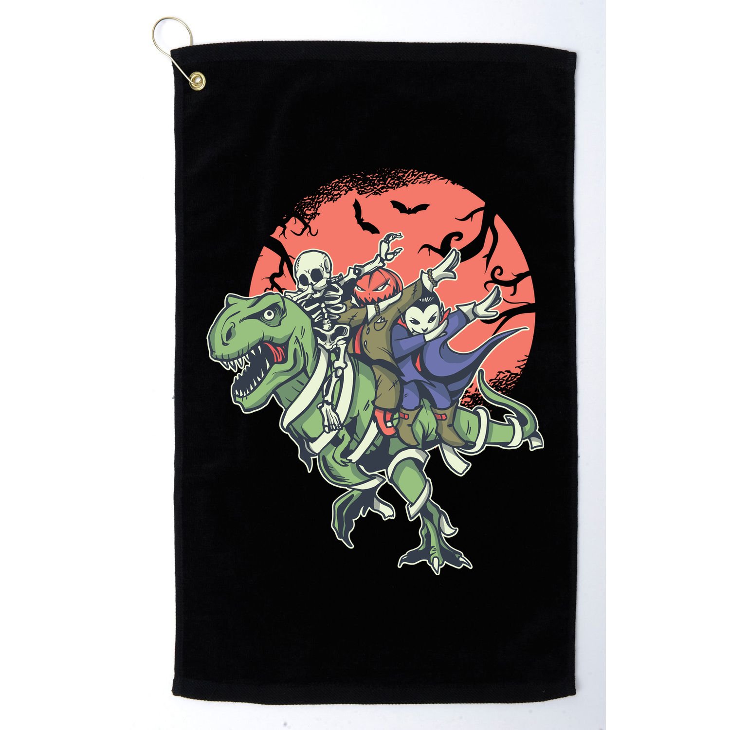 Dabbing Halloween Characters Golf Towel