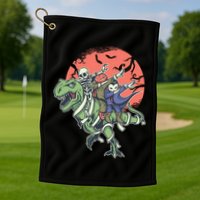 Dabbing Halloween Characters Golf Towel