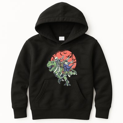 Dabbing Halloween Characters Kids Hoodie