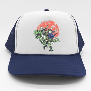 Dabbing Halloween Characters Trucker Hat