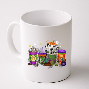 Dalmatian Halloween Coffee Funny Gift Pumpkin Spice Late Iced Gift Coffee Mug