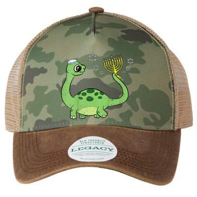 Dinosaur Hanukkah Chanukah Jewish Holiday Star Of David  Legacy Tie Dye Trucker Hat
