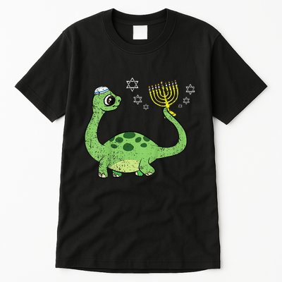 Dinosaur Hanukkah Chanukah Jewish Holiday Star Of David  Tall T-Shirt
