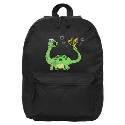 Dinosaur Hanukkah Chanukah Jewish Holiday Star Of David  16 in Basic Backpack