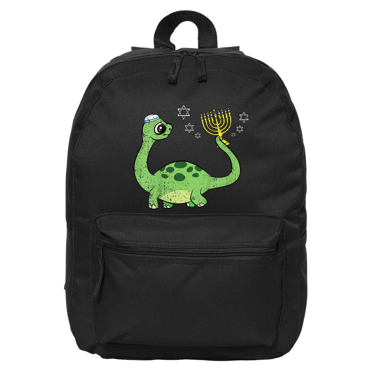 Dinosaur Hanukkah Chanukah Jewish Holiday Star Of David  16 in Basic Backpack