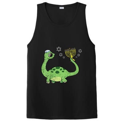 Dinosaur Hanukkah Chanukah Jewish Holiday Star Of David  PosiCharge Competitor Tank