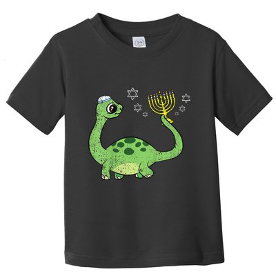 Dinosaur Hanukkah Chanukah Jewish Holiday Star Of David  Toddler T-Shirt