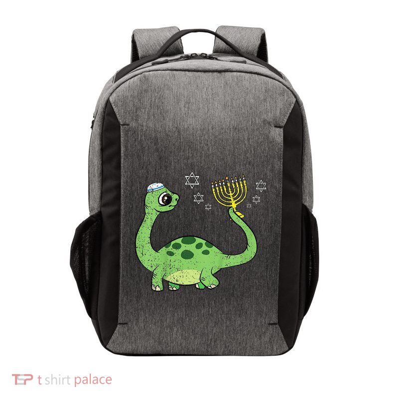 Dinosaur Hanukkah Chanukah Jewish Holiday Star Of David  Vector Backpack