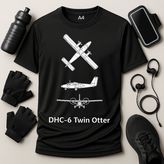De Havilland Canada Dhc6 Twin Otter Plane Twin Otter Dhc6 Performance Shirt