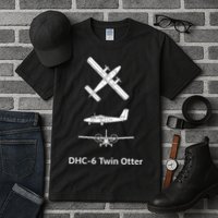 De Havilland Canada Dhc6 Twin Otter Plane Twin Otter Dhc6 Tall T-Shirt