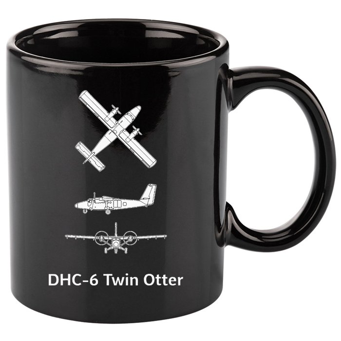 De Havilland Canada Dhc6 Twin Otter Plane Twin Otter Dhc6 11oz C Handle Ceramic Mug