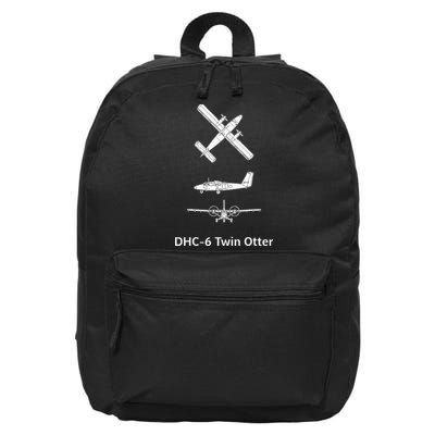 De Havilland Canada Dhc6 Twin Otter Plane Twin Otter Dhc6 16 in Basic Backpack