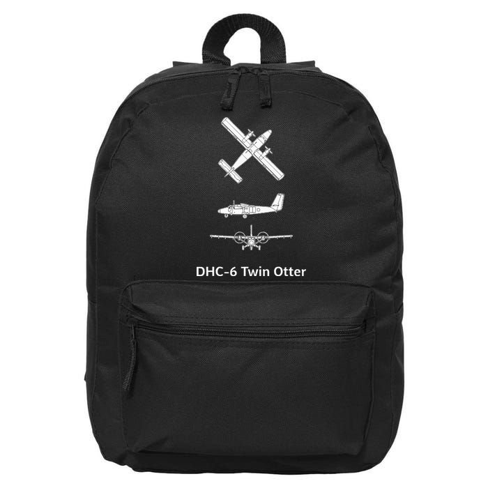 De Havilland Canada Dhc6 Twin Otter Plane Twin Otter Dhc6 16 in Basic Backpack