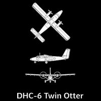De Havilland Canada Dhc6 Twin Otter Plane Twin Otter Dhc6 16 in Basic Backpack