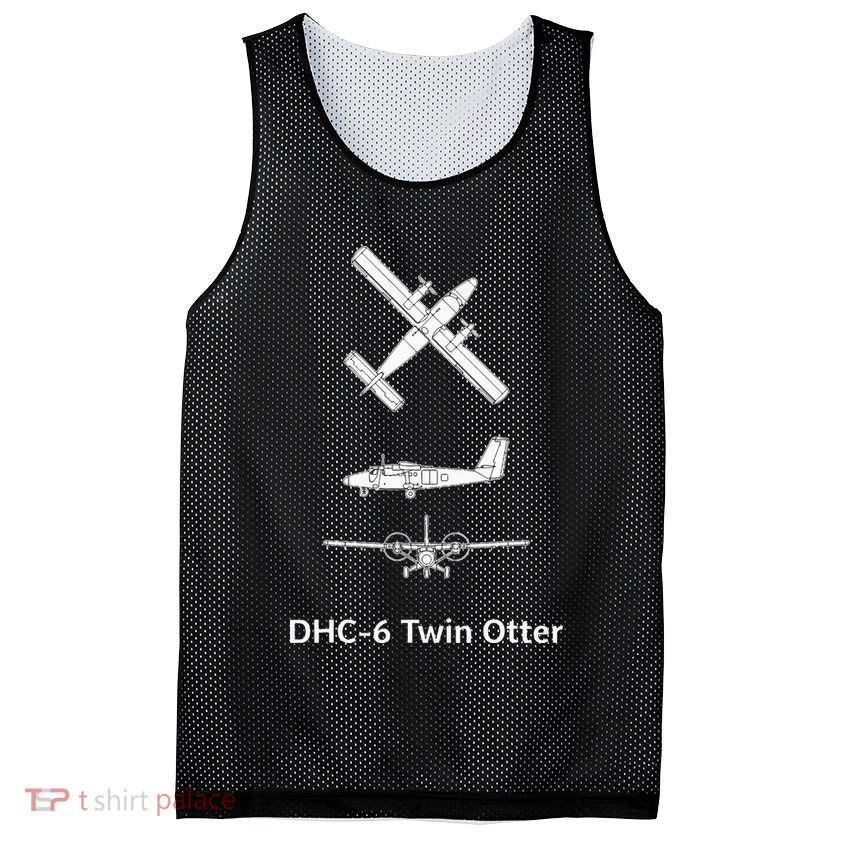 De Havilland Canada Dhc6 Twin Otter Plane Twin Otter Dhc6 Mesh Reversible Basketball Jersey Tank