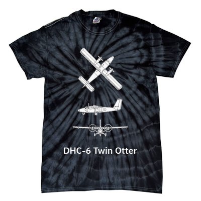 De Havilland Canada Dhc6 Twin Otter Plane Twin Otter Dhc6 Tie-Dye T-Shirt