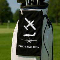 De Havilland Canada Dhc6 Twin Otter Plane Twin Otter Dhc6 Golf Towel