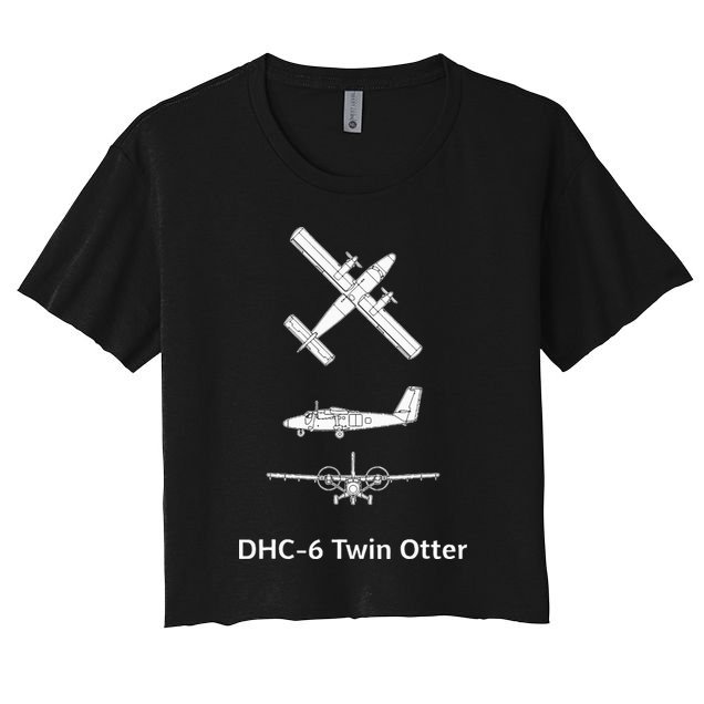 De Havilland Canada Dhc6 Twin Otter Plane Twin Otter Dhc6 Crop Top