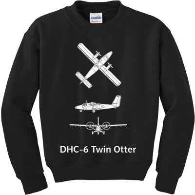 De Havilland Canada Dhc6 Twin Otter Plane Twin Otter Dhc6 Kids Sweatshirt