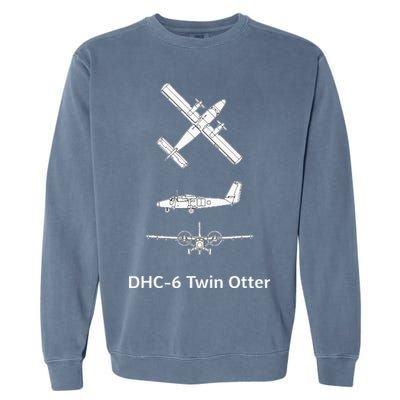 De Havilland Canada Dhc6 Twin Otter Plane Twin Otter Dhc6 Garment-Dyed Sweatshirt