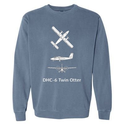 De Havilland Canada Dhc6 Twin Otter Plane Twin Otter Dhc6 Garment-Dyed Sweatshirt