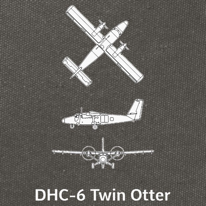 De Havilland Canada Dhc6 Twin Otter Plane Twin Otter Dhc6 Cotton Canvas Backpack