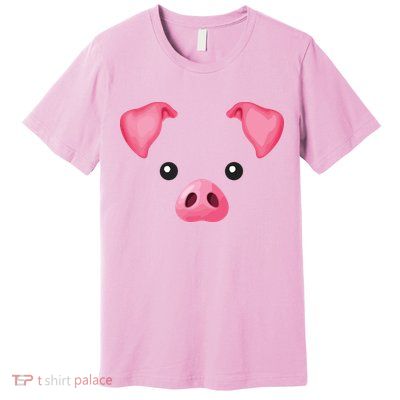 DIY Halloween Costume Pink Pig Costume Premium T-Shirt