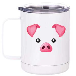 DIY Halloween Costume Pink Pig Costume 12 oz Stainless Steel Tumbler Cup