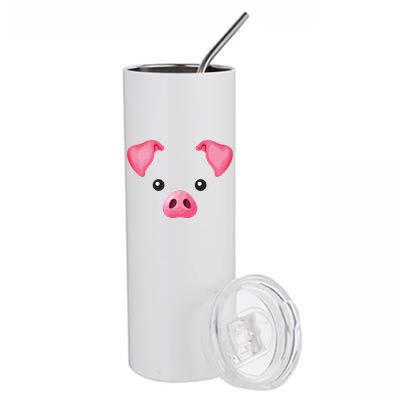 DIY Halloween Costume Pink Pig Costume Stainless Steel Tumbler