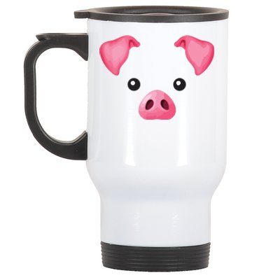 DIY Halloween Costume Pink Pig Costume Stainless Steel Travel Mug