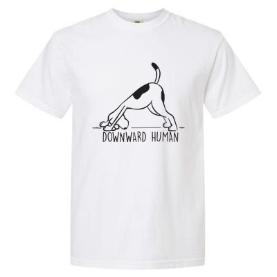 Downward Human Cute Puppy Yoga Dog Yoga Funnny Yoga Garment-Dyed Heavyweight T-Shirt