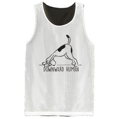 Downward Human Cute Puppy Yoga Dog Yoga Funnny Yoga Mesh Reversible Basketball Jersey Tank