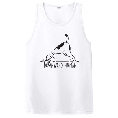 Downward Human Cute Puppy Yoga Dog Yoga Funnny Yoga PosiCharge Competitor Tank