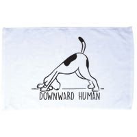 Downward Human Cute Puppy Yoga Dog Yoga Funnny Yoga Microfiber Hand Towel