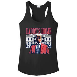 Daddys Home Cool Gift White House Trump 2024 Meaningful Gift Ladies PosiCharge Competitor Racerback Tank