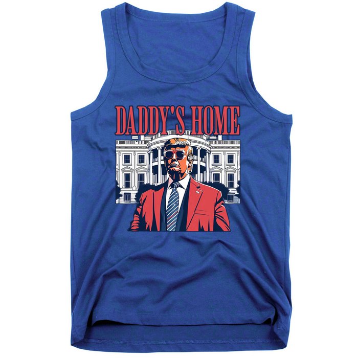 Daddys Home Cool Gift White House Trump 2024 Meaningful Gift Tank Top